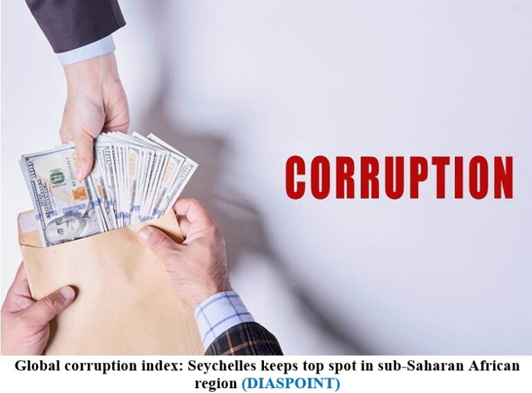 Global corruption index: Seychelles keeps top spot in sub-Saharan African region