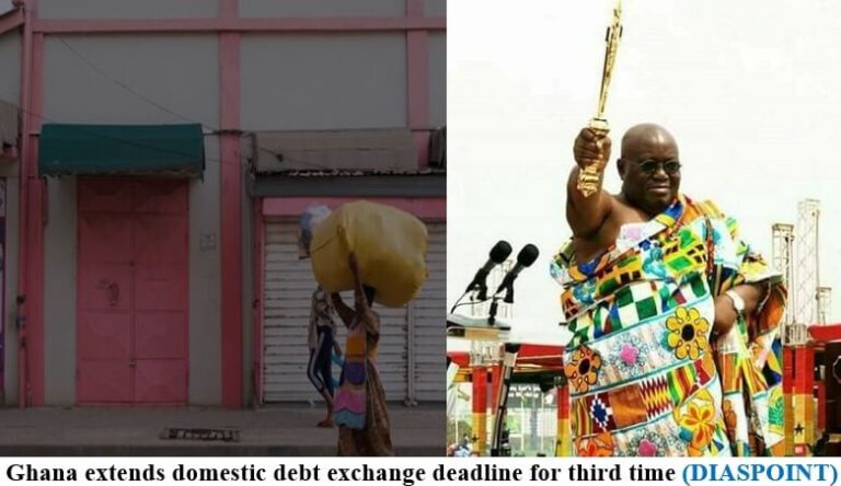 Ghana extends domestic debt exchange deadline for third time