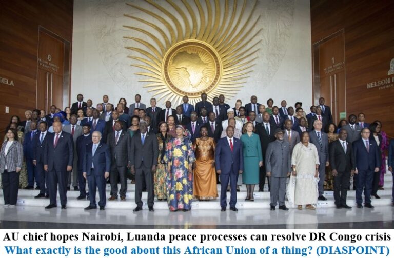 AU chief hopes Nairobi, Luanda peace processes can resolve DR Congo crisis