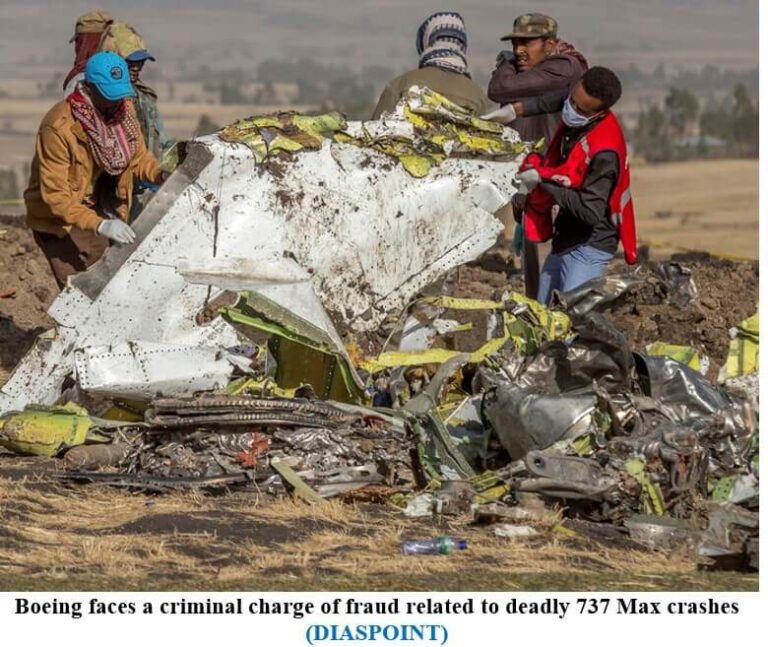 Boeing faces a criminal charge of fraud related to deadly 737 Max crashes