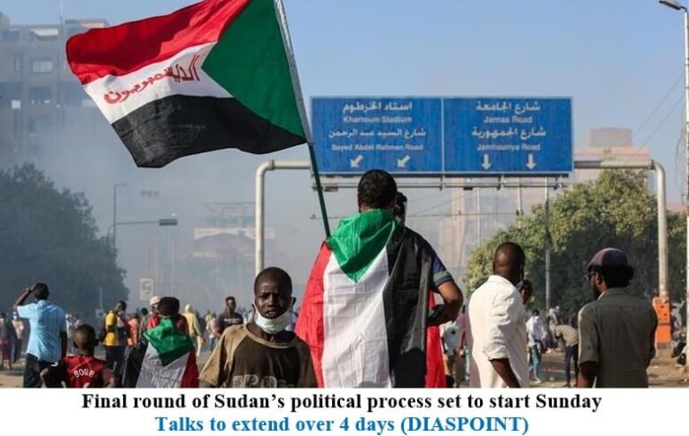 Final round of Sudan’s political process set to start Sunday