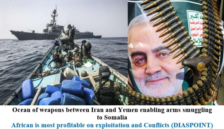 Ocean of weapons between Iran and Yemen enabling arms smuggling to Somalia