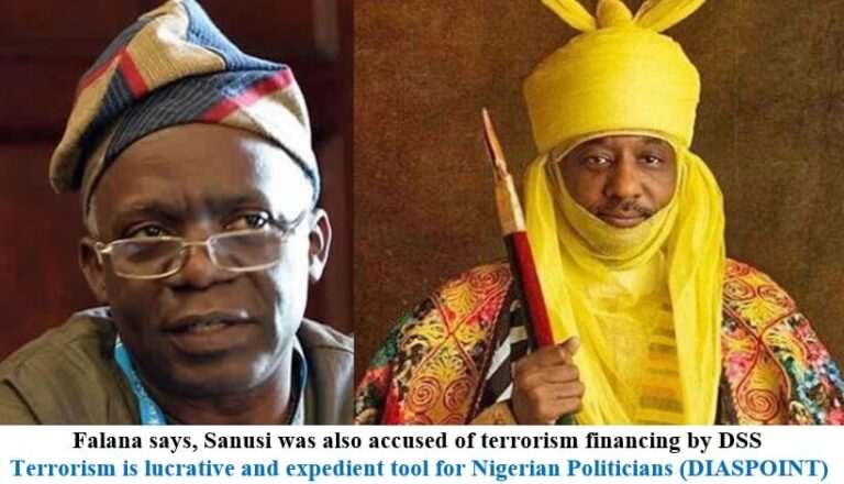 Falana says, Sanusi was also accused of terrorism financing by DSS