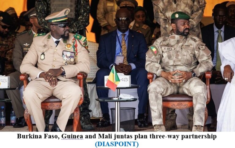 Burkina Faso, Guinea and Mali juntas plan three-way partnership