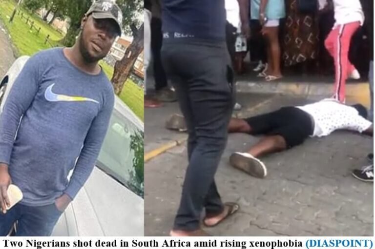 Two Nigerians shot dead in South Africa amid rising xenophobia