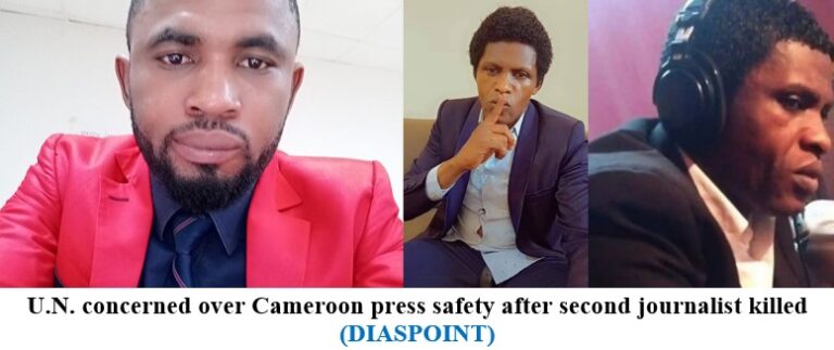 U.N. concerned over Cameroon press safety after second journalist killed