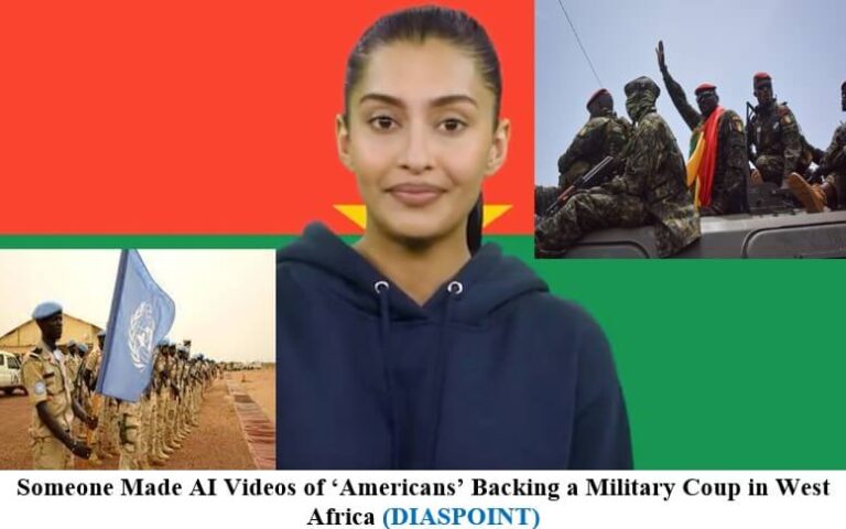 Someone Made AI Videos of ‘Americans’ Backing a Military Coup in West Africa